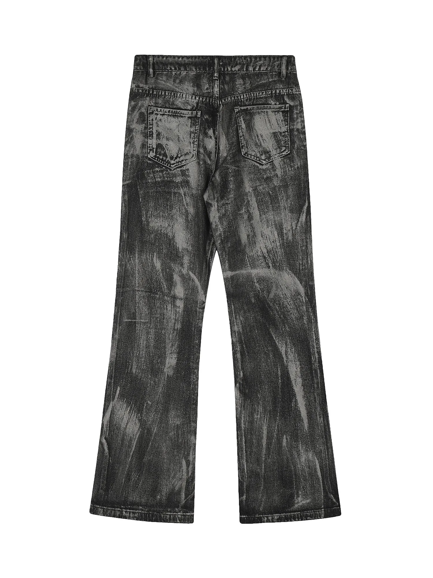 1984 Heavy Washed Ink Splash Graffiti Hip-Hop Jeans