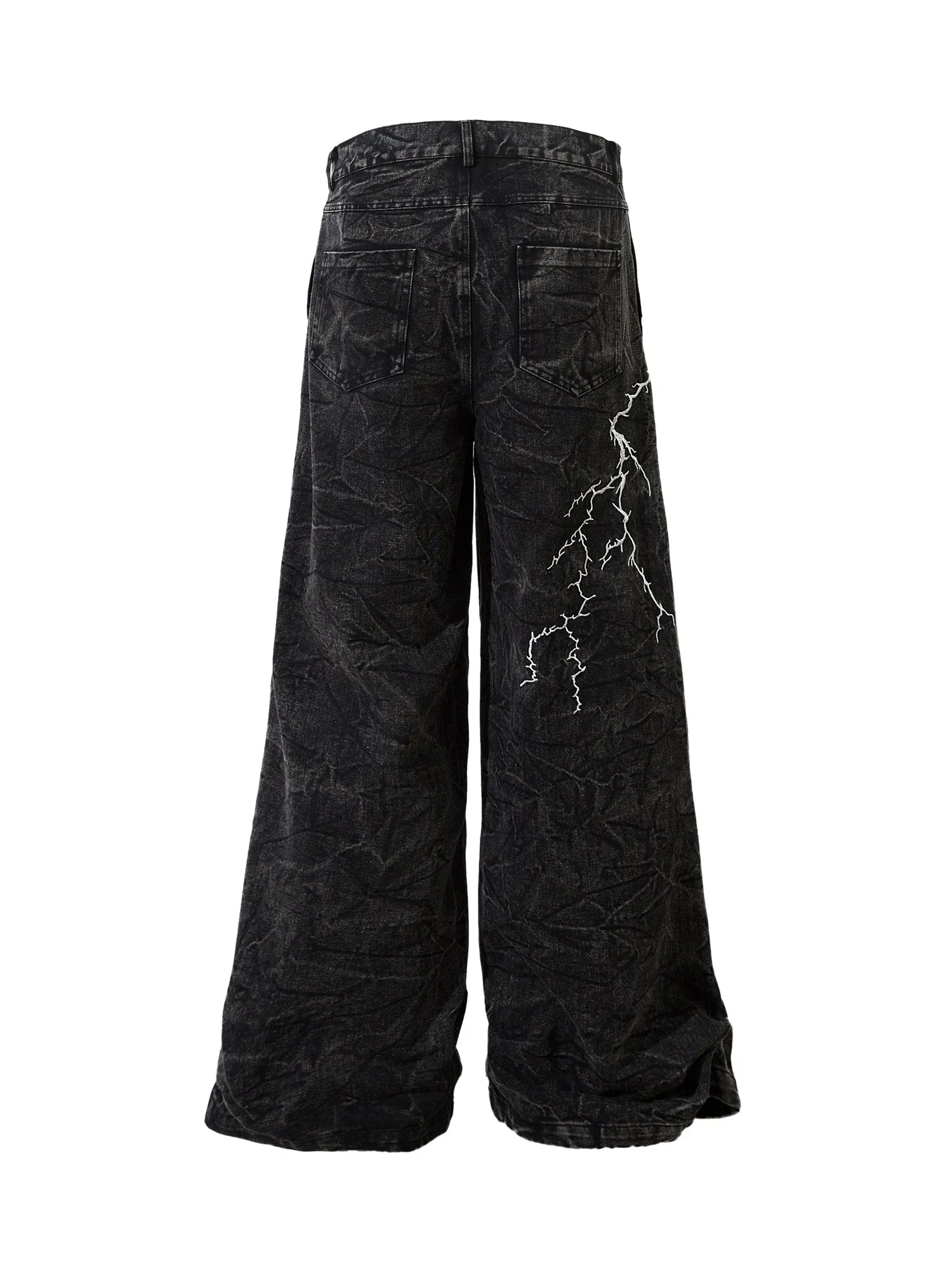 1984 High Street Hip-hop Distressed Washed Jeans - 2185