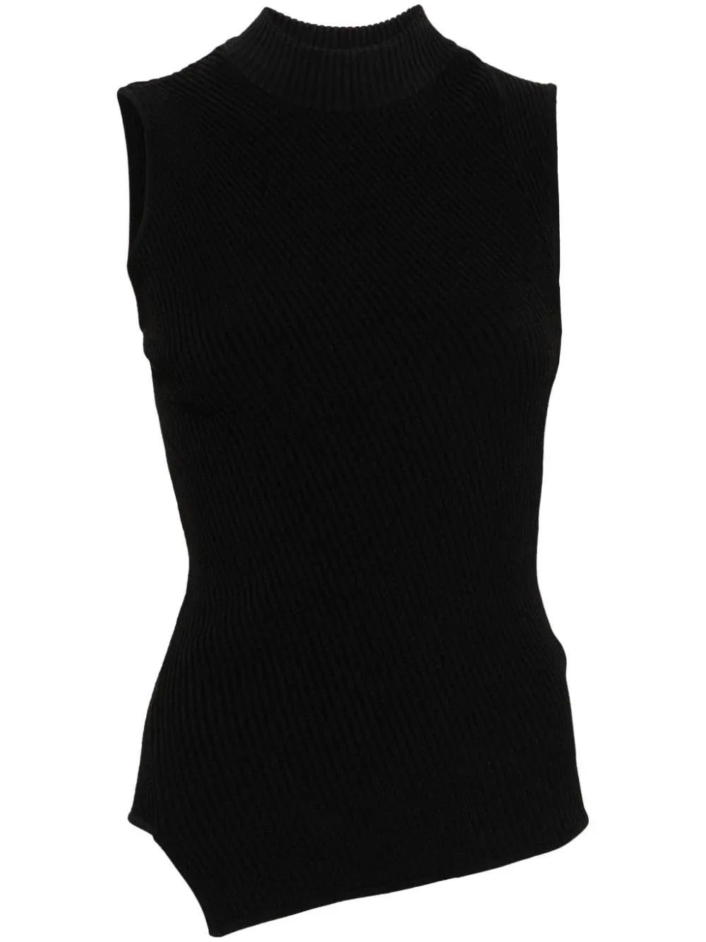 243WRT0336 Asymmetric knit top