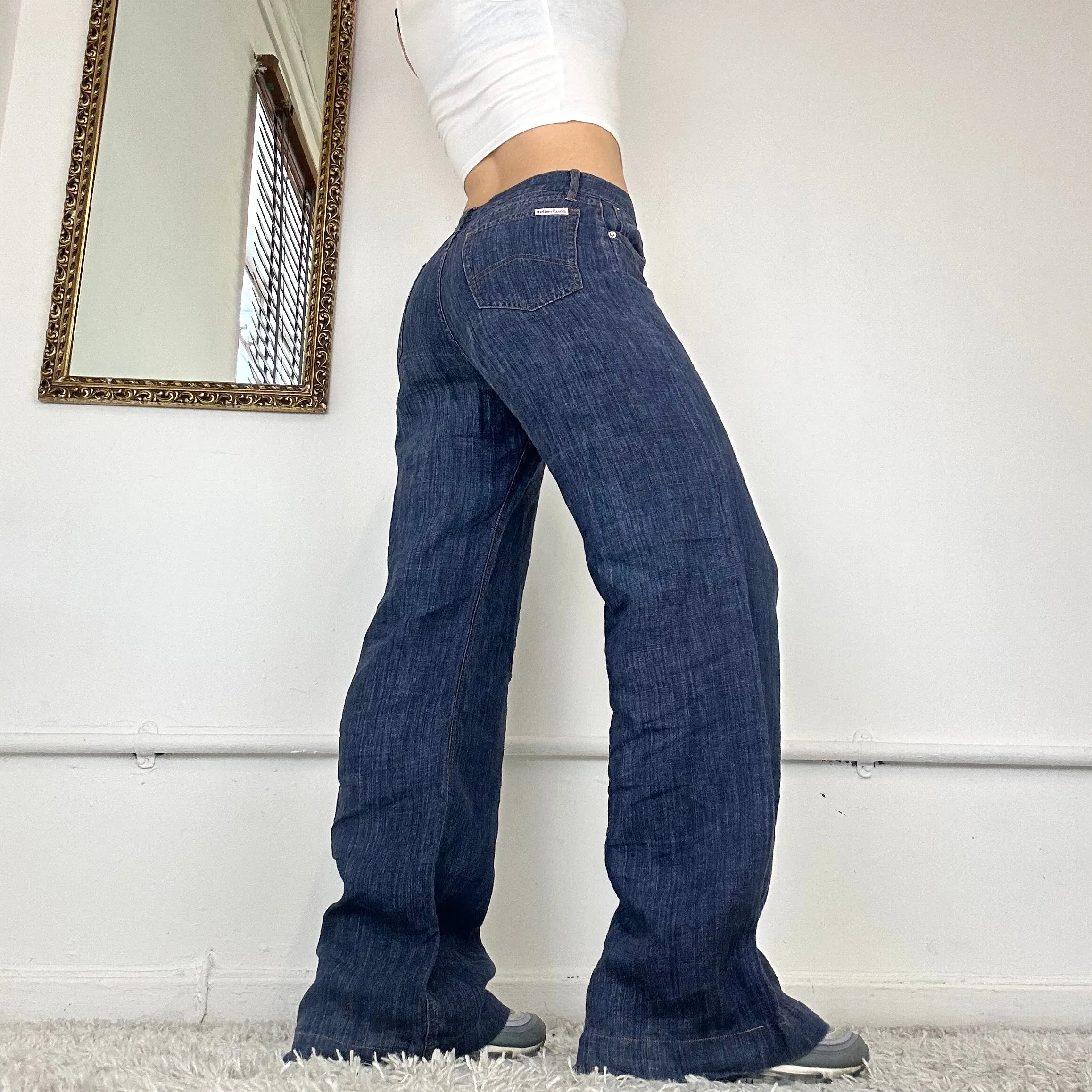 90s baggy wide leg jeans by marlboro classics