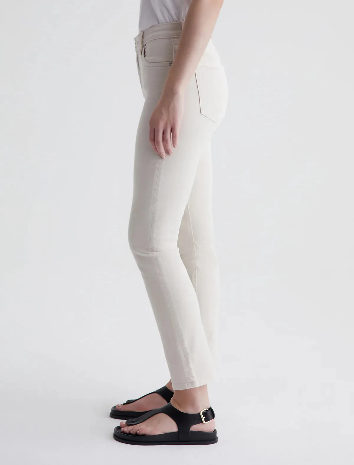 AG Denim Mari Cropped in Opal Stone