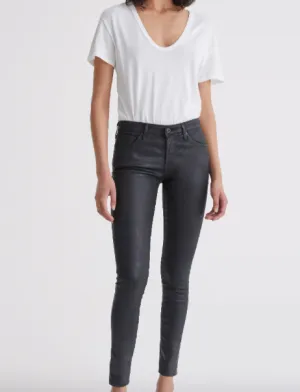 AG JEANS THE LEATHERETTE LEGGING ANKLE IN BLACK