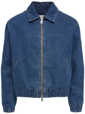 AMI Paris   ADC denim zipped jacket 