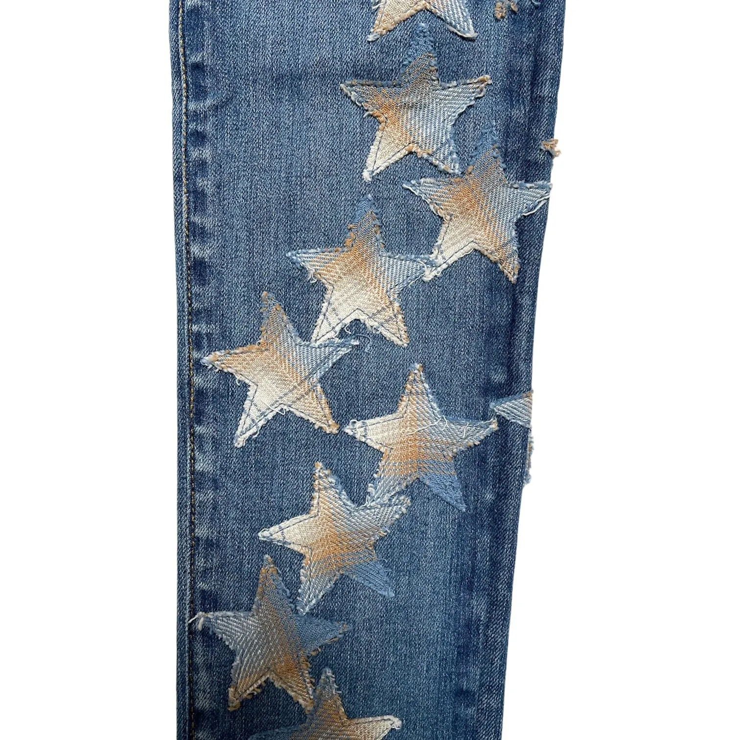 Amiri x Chemist Denim Star Patch Jeans 70s Indigo