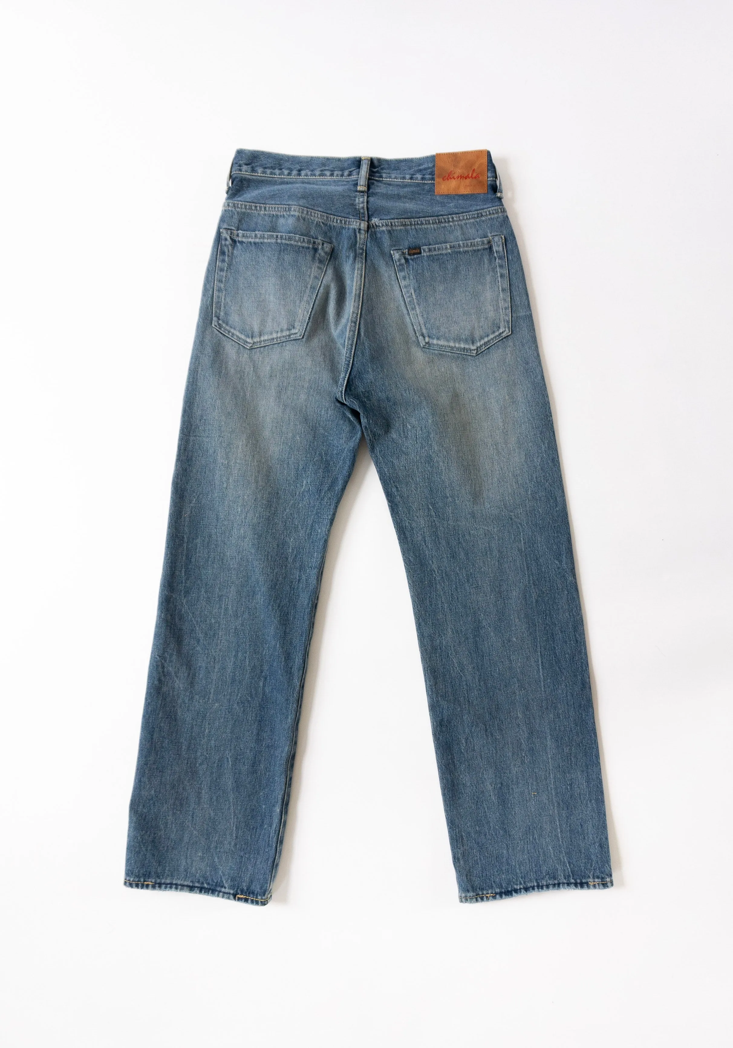 Ankle Cut Denim in Medium Distress