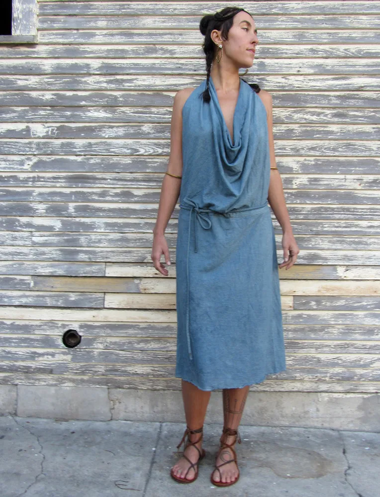 Apron Wrap Simplicity Below Knee Dress