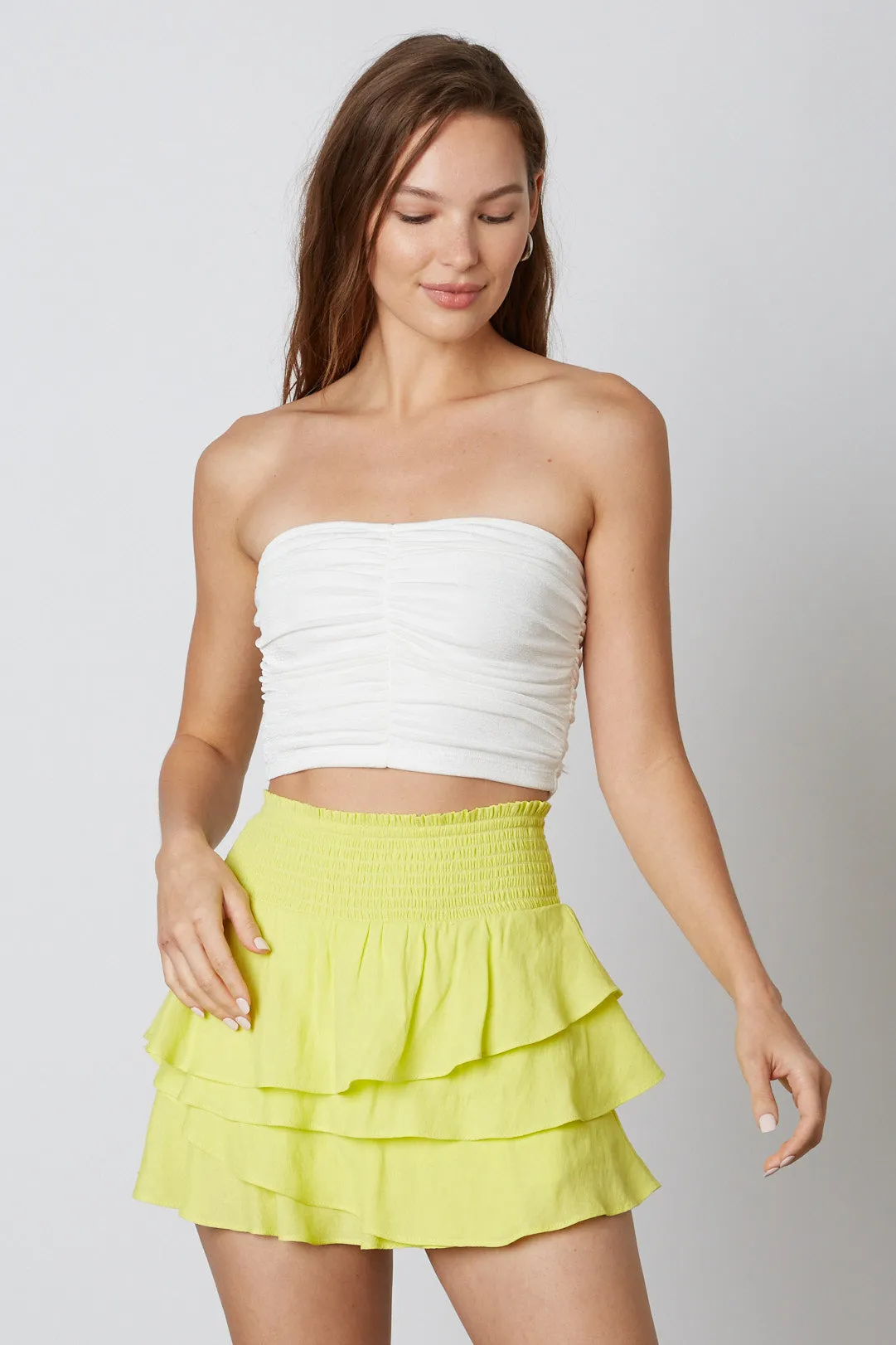 Asymmetrical Ruffle Skort