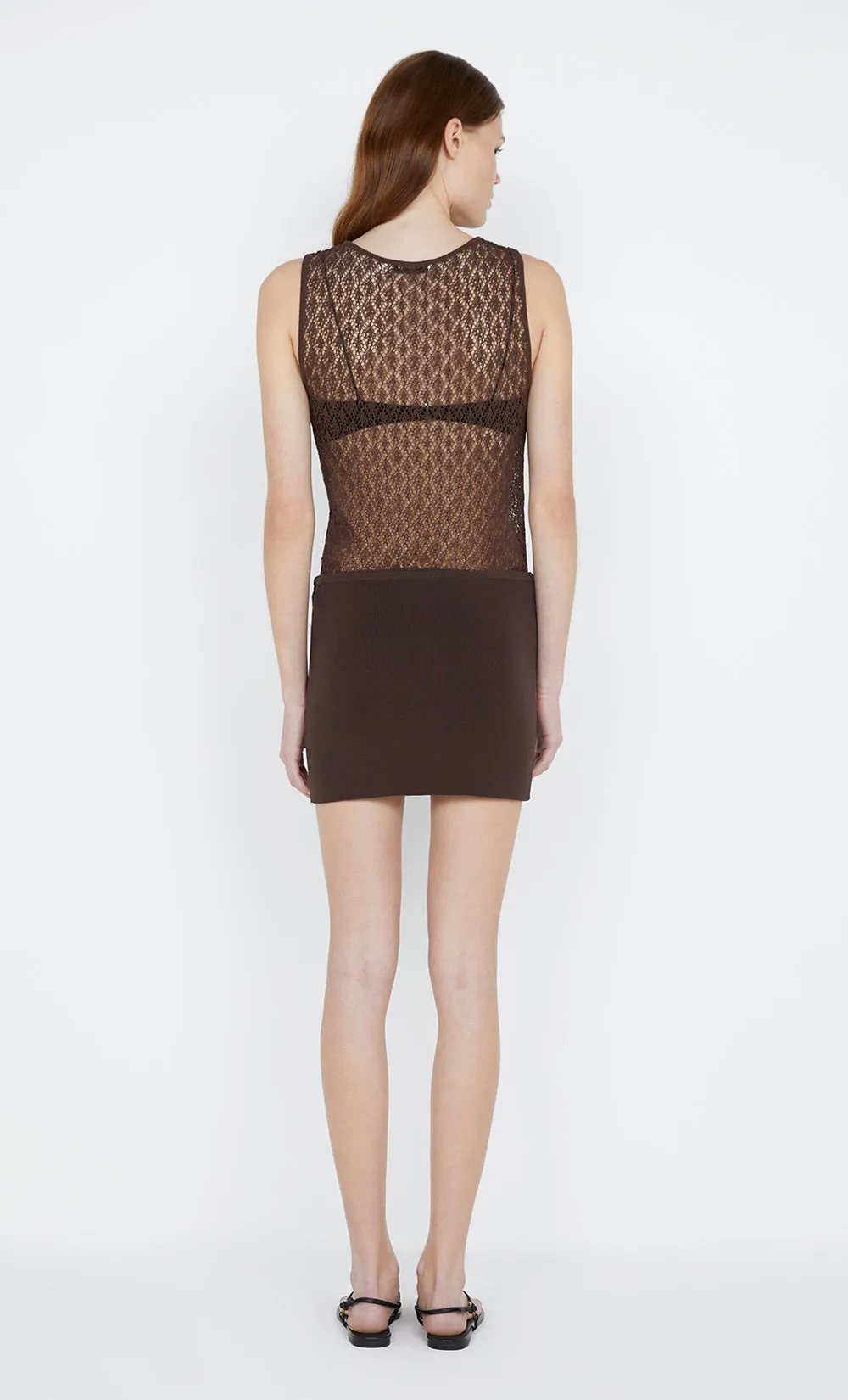 AURORA MINI DRESS - CHOC