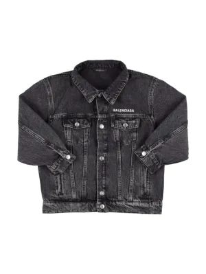 Balenciaga   Oversize cotton denim jacket 