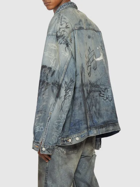 Balenciaga   Oversize cotton denim jacket 