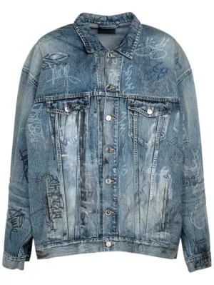 Balenciaga   Oversize cotton denim jacket 