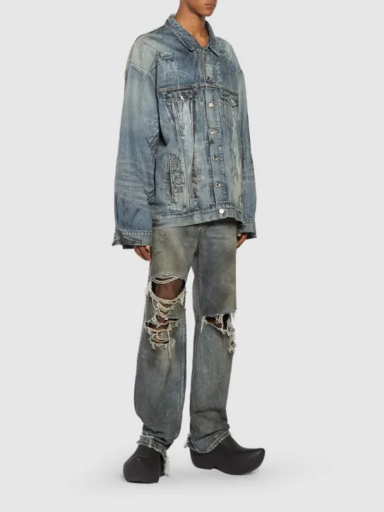 Balenciaga   Oversize cotton denim jacket 