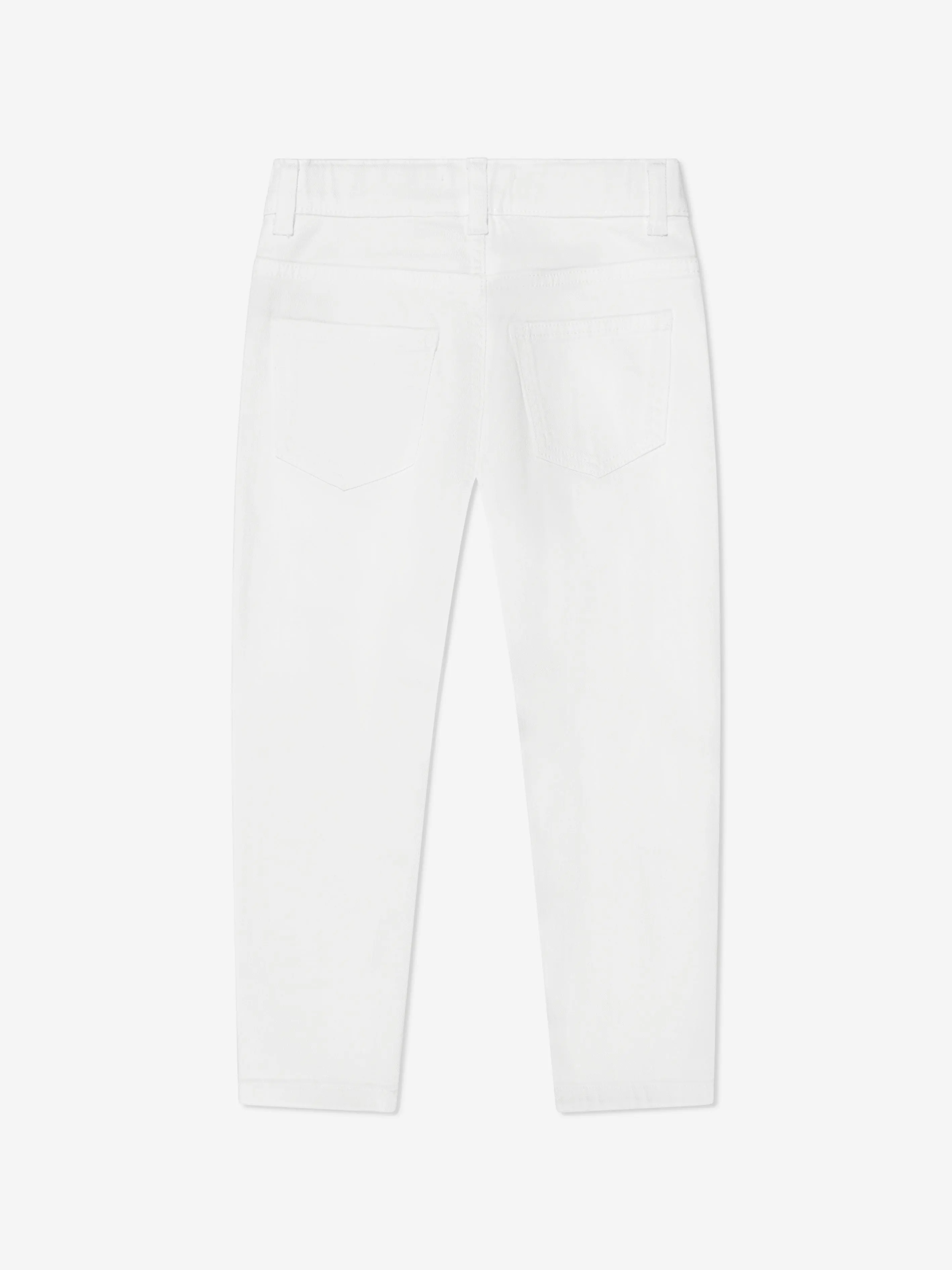 Balmain Boys Logo Jeans in White