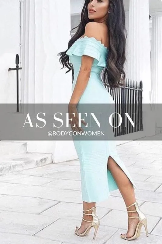 Billie Bandage Midi Dress - Mint Green