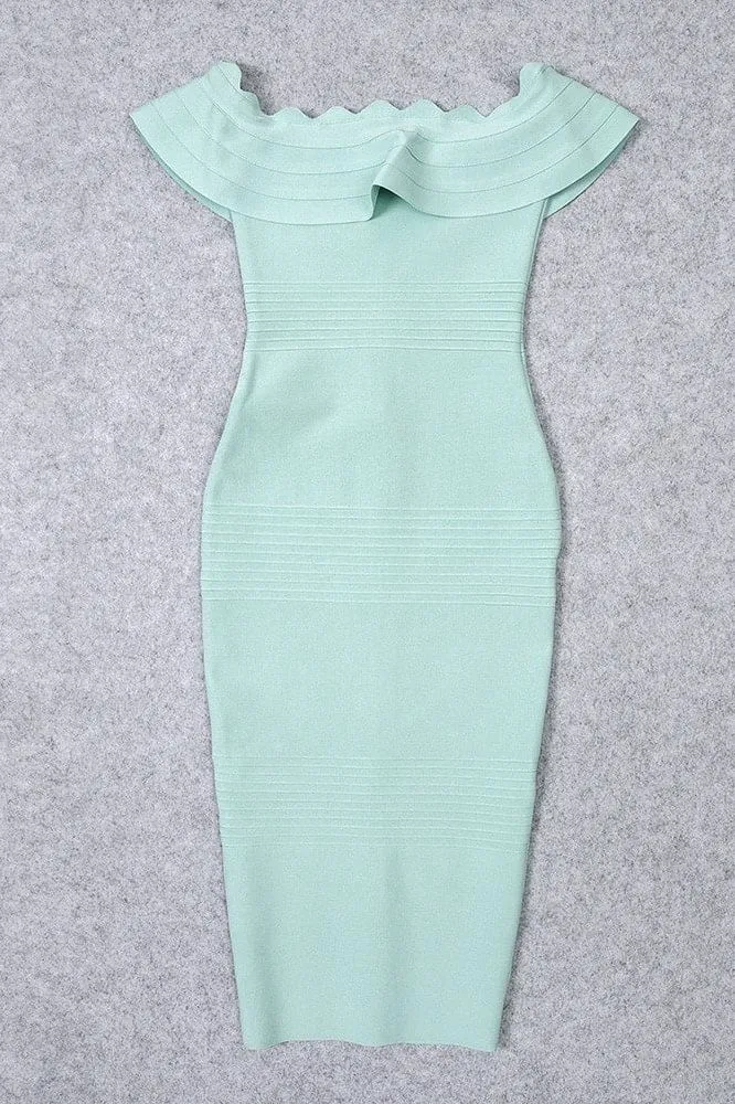 Billie Bandage Midi Dress - Mint Green