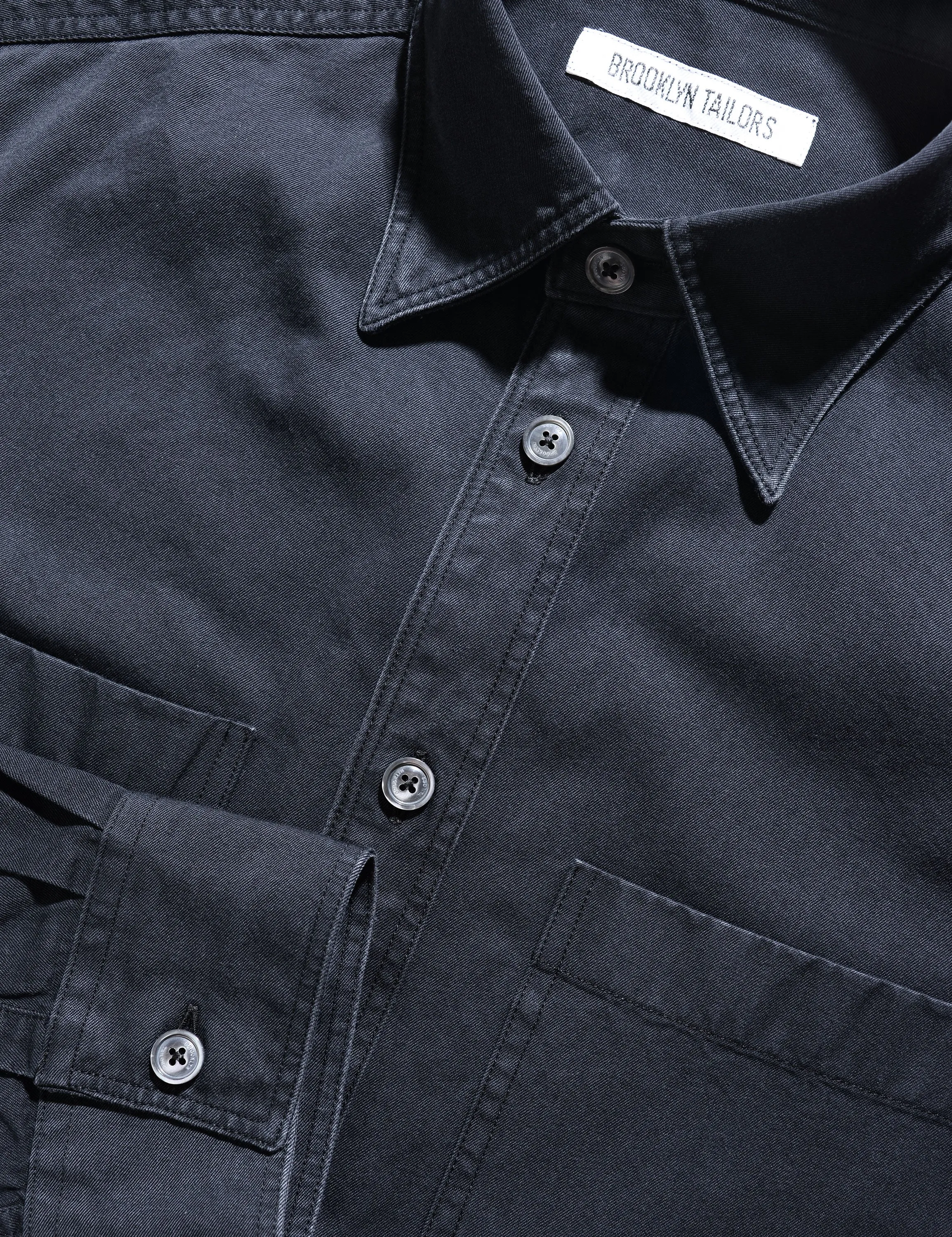 BKT16 Overshirt in Stonewashed Denim - Black