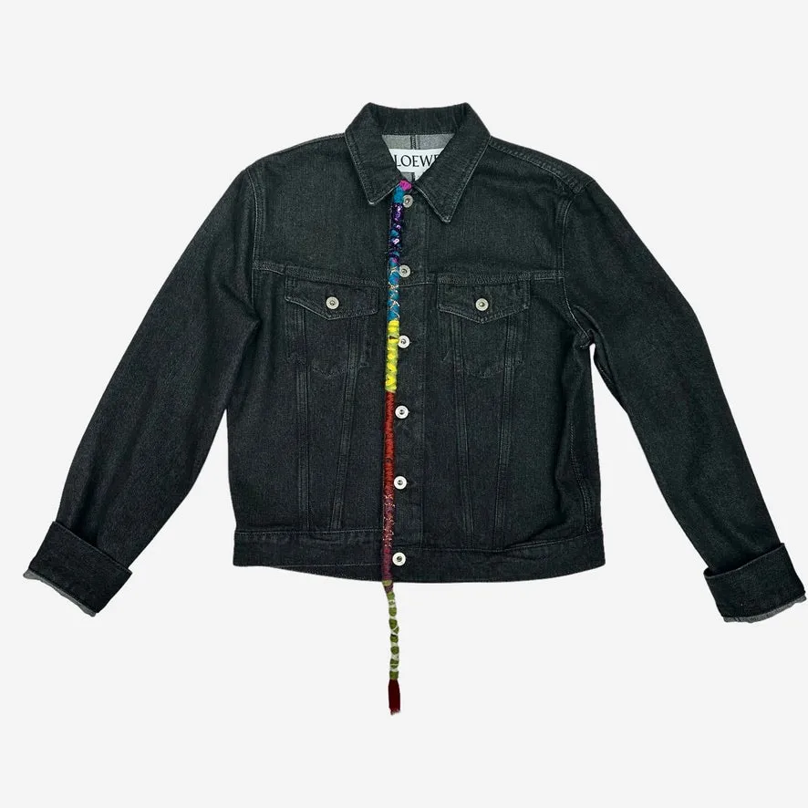 Black Denim Jacket - L