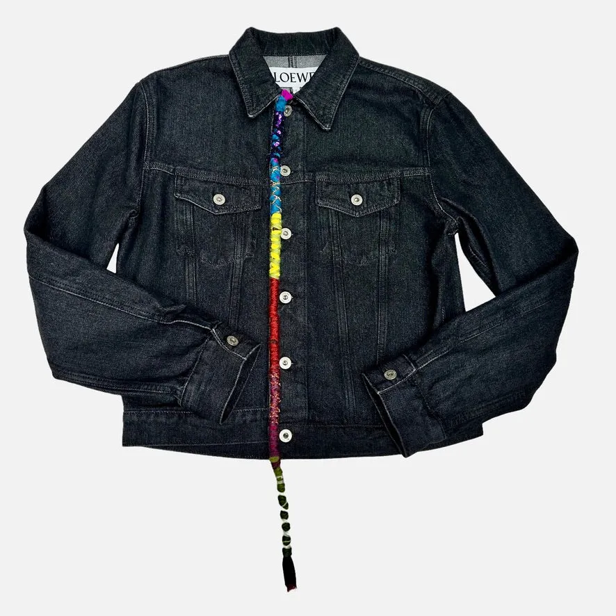 Black Denim Jacket - L