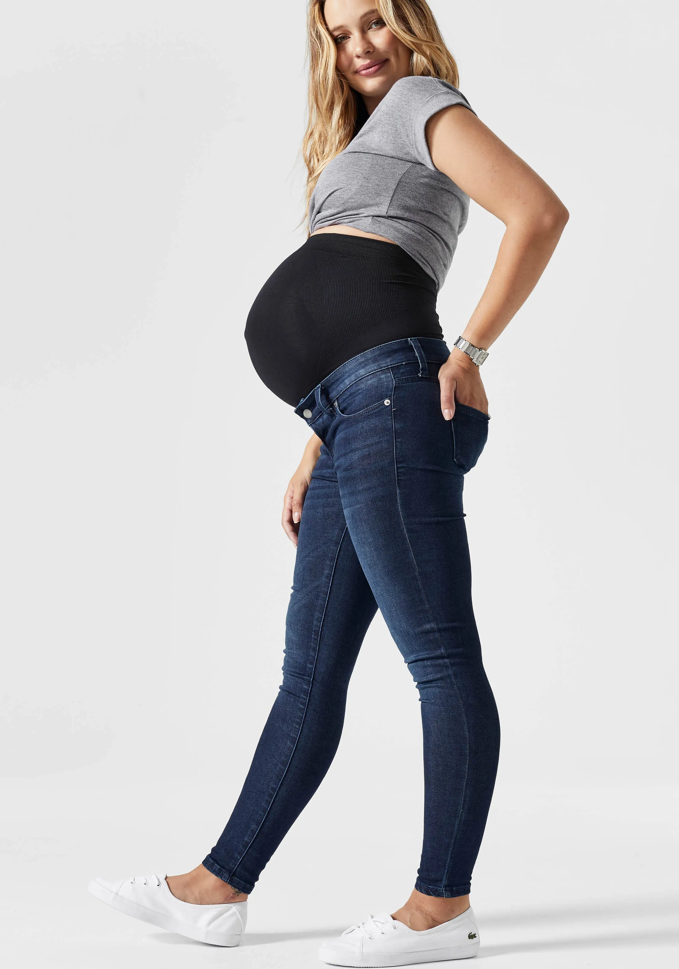 BLANQI® Denim Maternity Belly Support Skinny Jeans