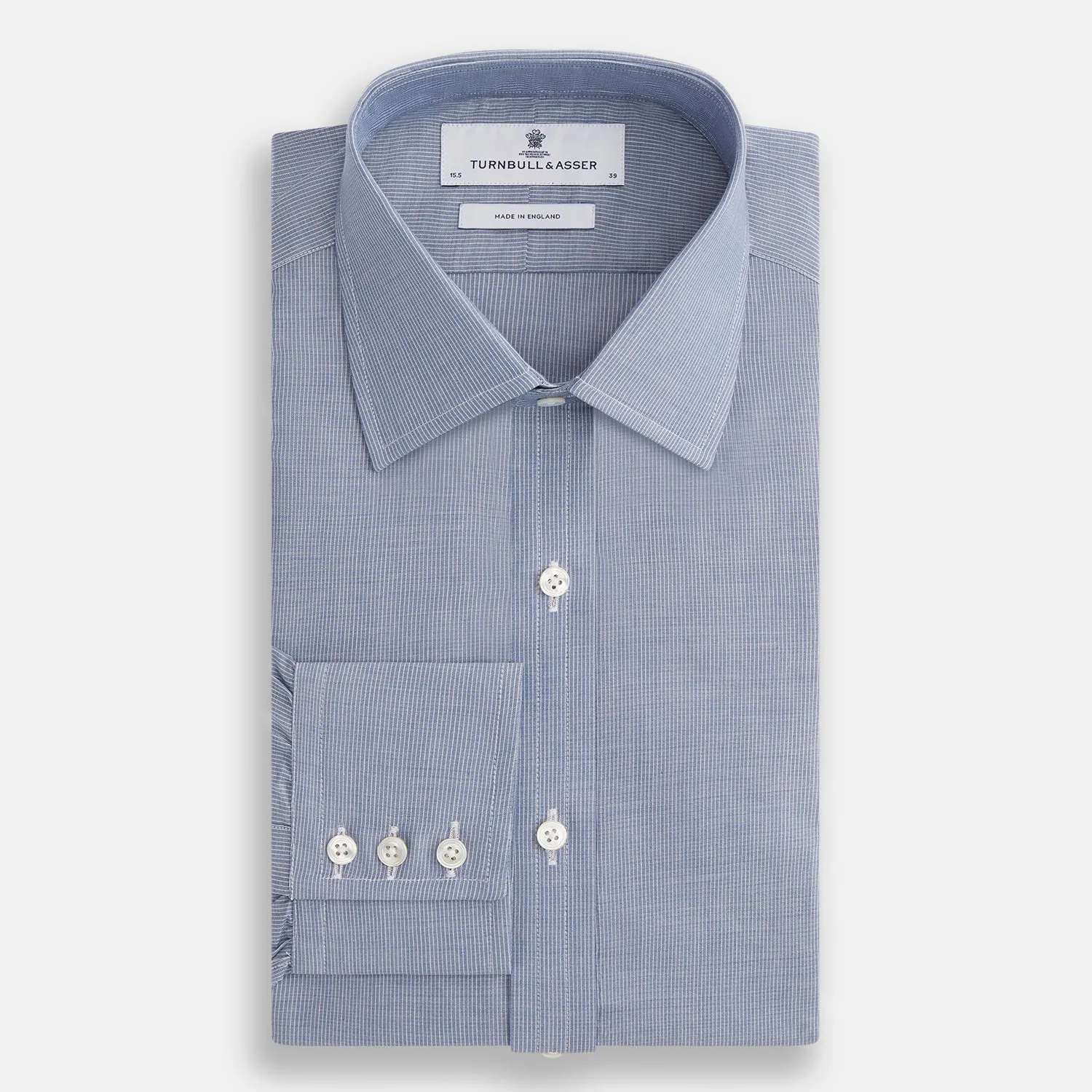 Blue Pencil Stripe Mayfair Shirt