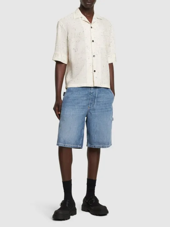 Bottega Veneta   Vintage indigo denim cargo shorts 