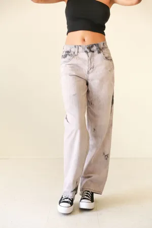 Boyfriend Fit Acid Wash Jeans by BDG