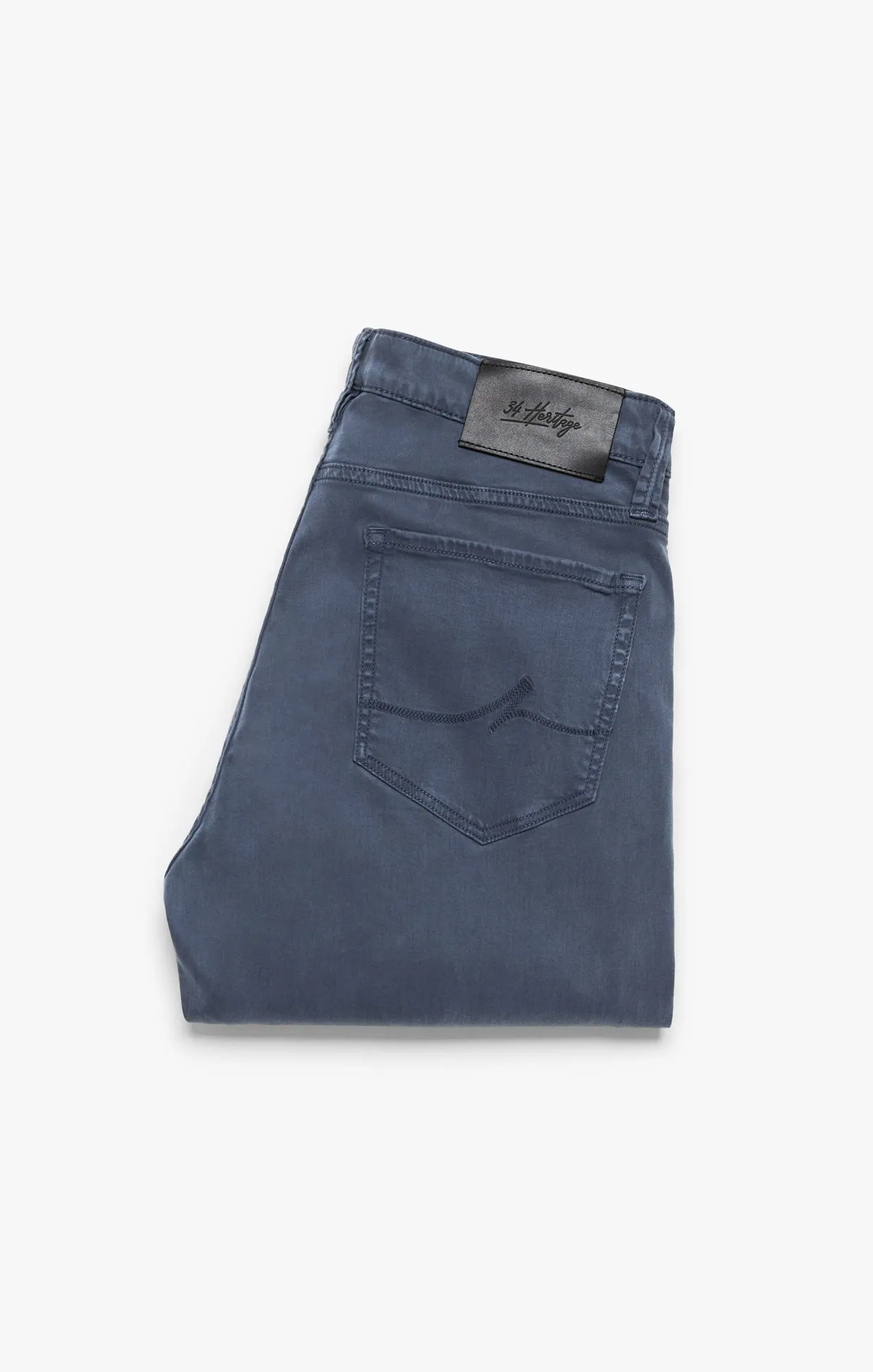 Cool Tapered Leg Pants In Dark Denim Twill