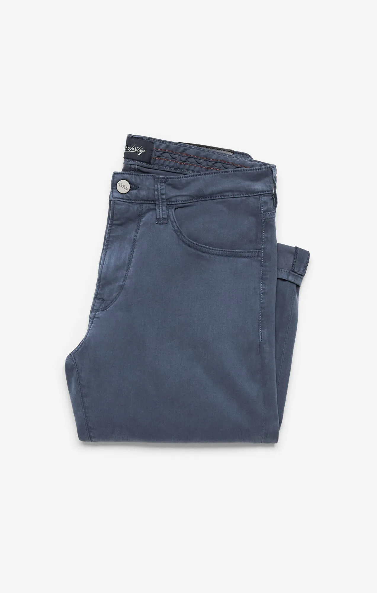 Cool Tapered Leg Pants In Dark Denim Twill