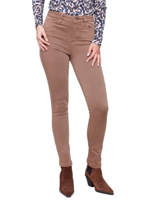 Cuffed Hem Twill Jeans