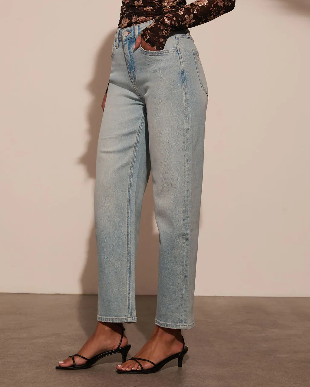 Damson High Rise Barrel Jeans