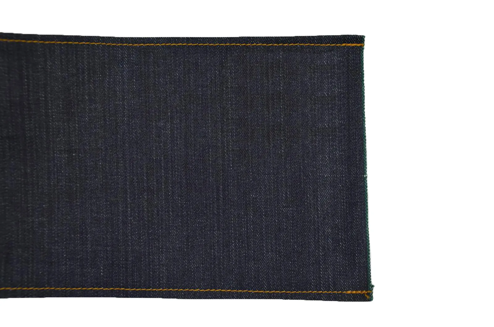 DEEP INDIGO FOREST GREEN SELVEDGE DENIM