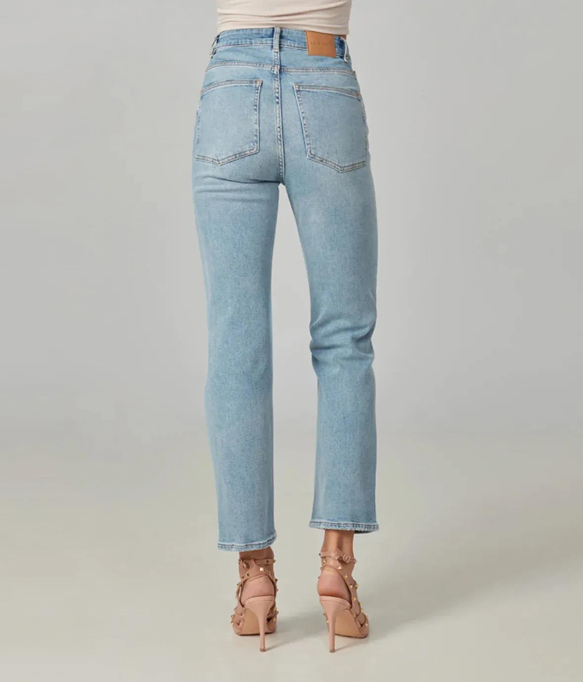 Denver High Rise Straight Jeans - Dusty Sky