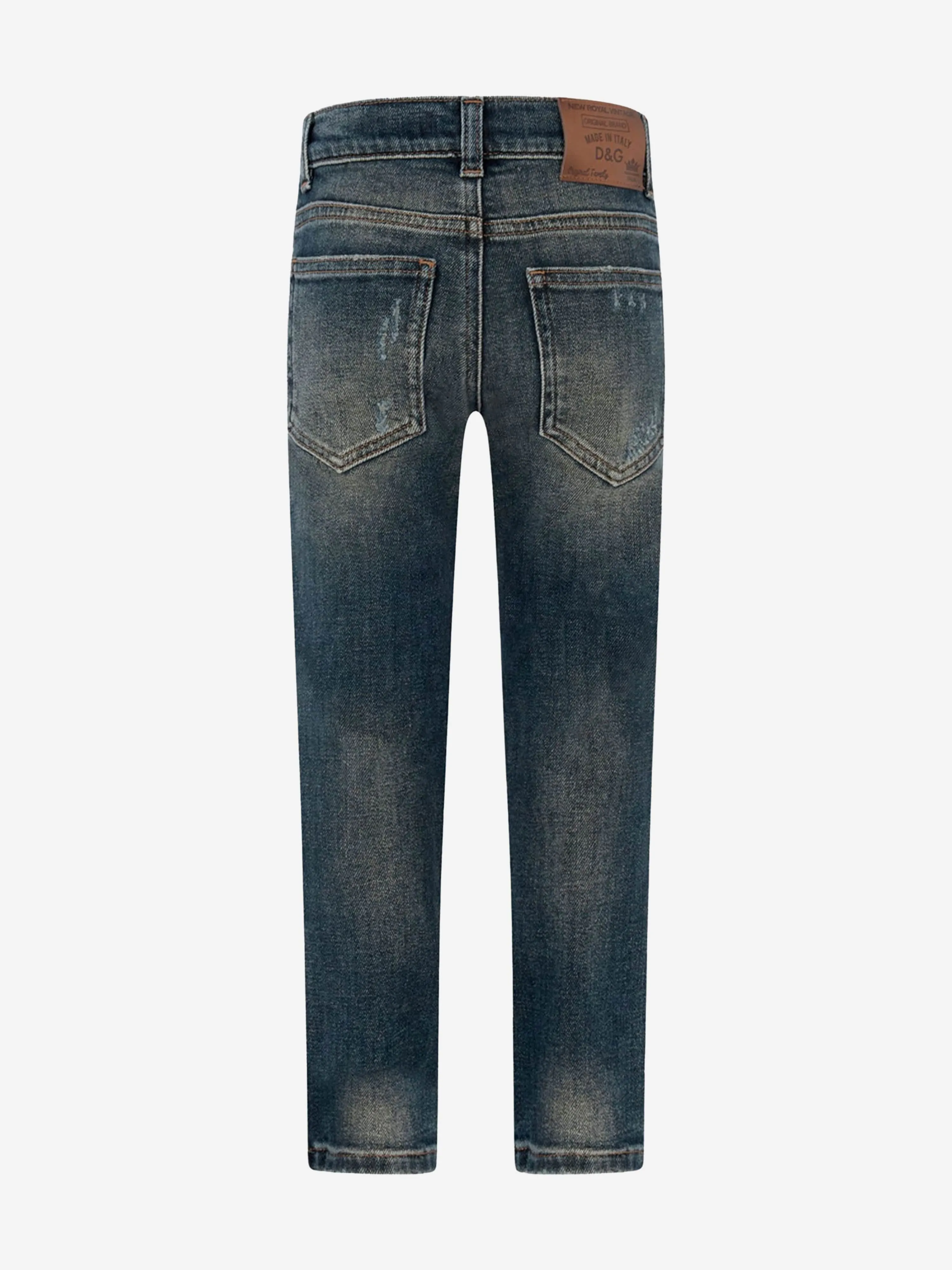 Dolce & GabbanaBoys Dark Navy Denim Jeans