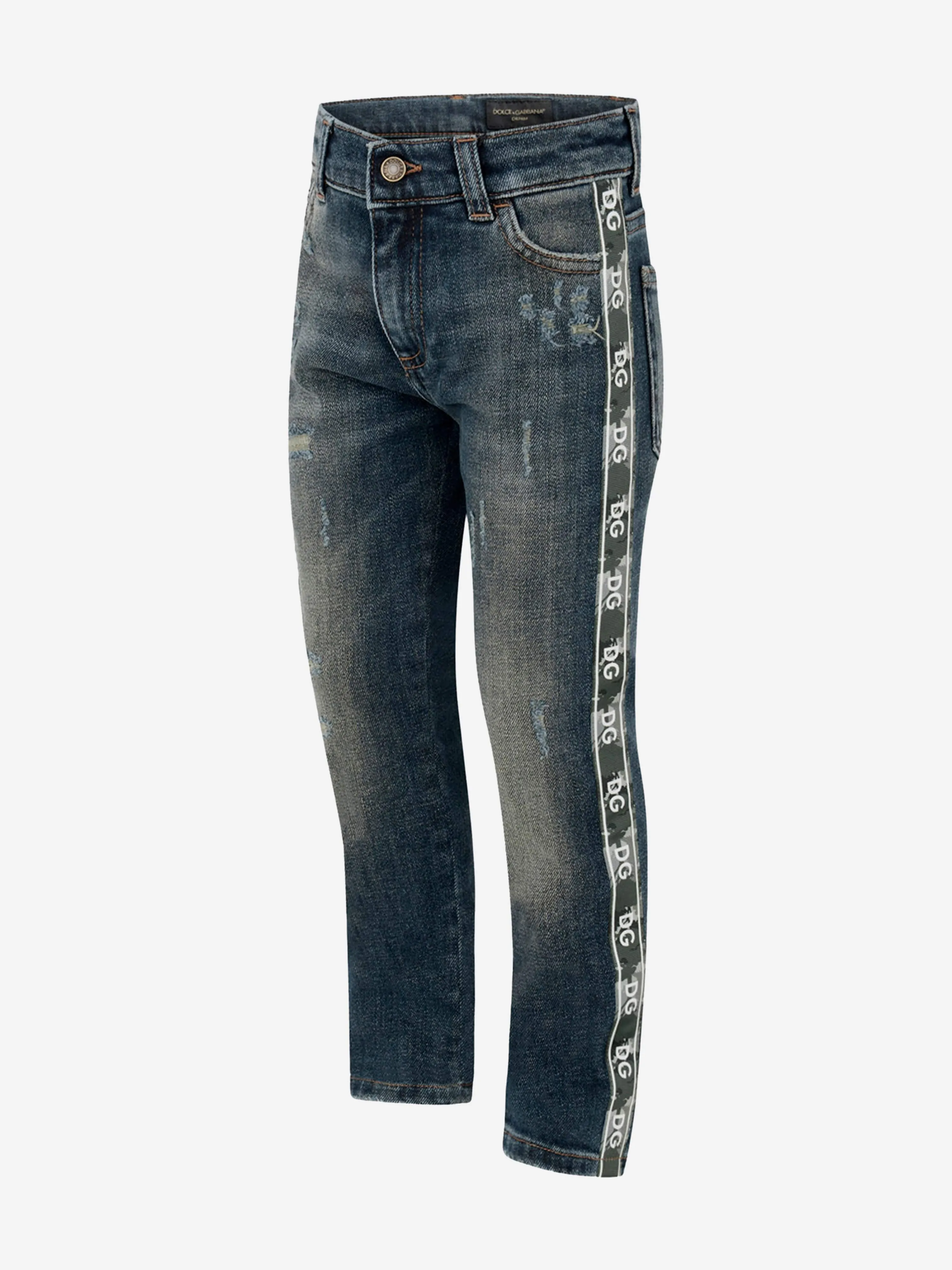 Dolce & GabbanaBoys Dark Navy Denim Jeans