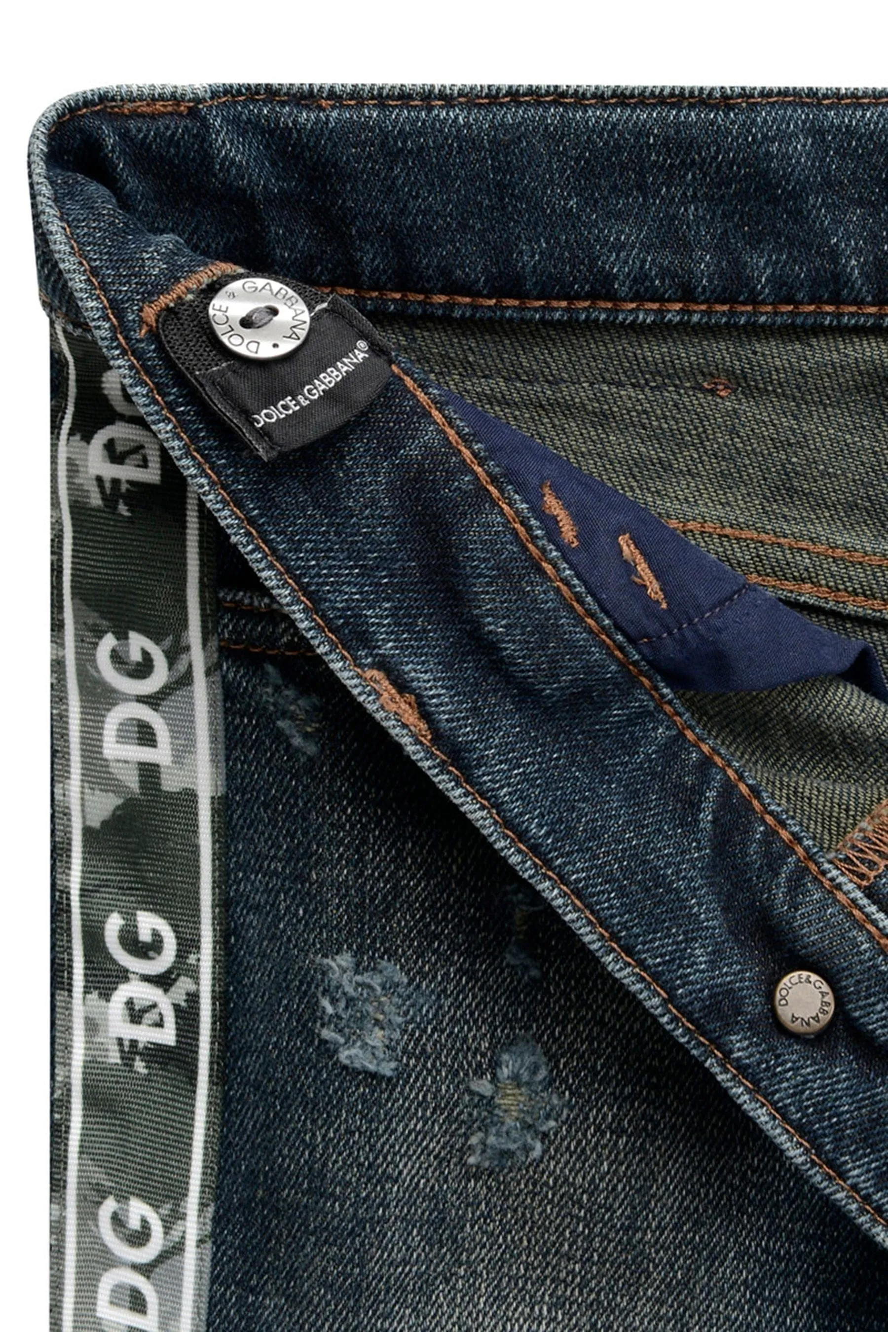 Dolce & GabbanaBoys Dark Navy Denim Jeans