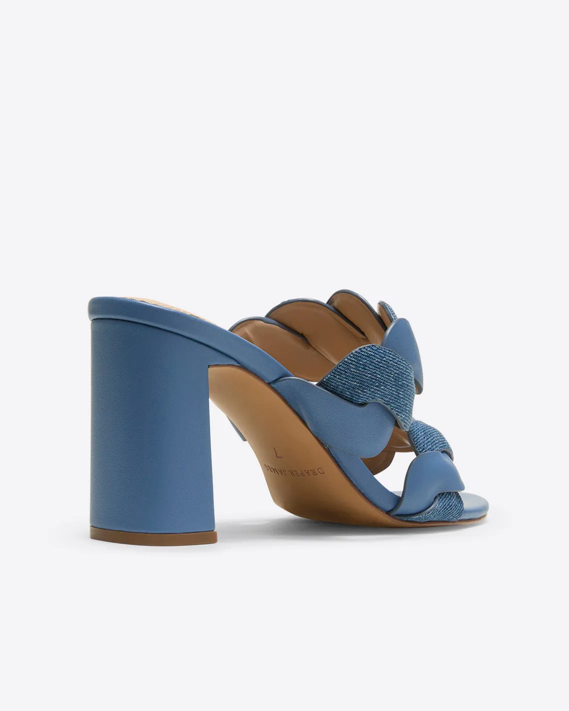 Dolly Heel Sandal in Chambray