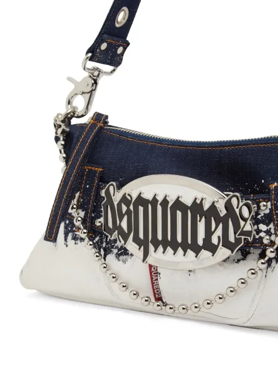 Dsquared2   Gothic denim shoulder bag 