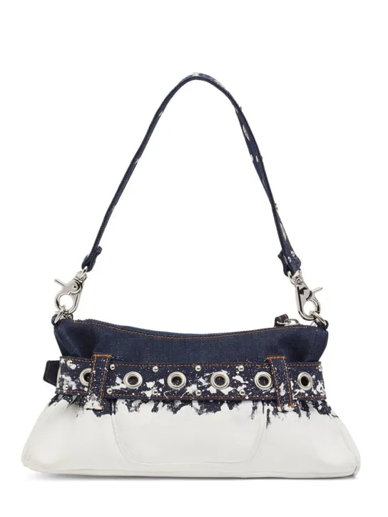 Dsquared2   Gothic denim shoulder bag 