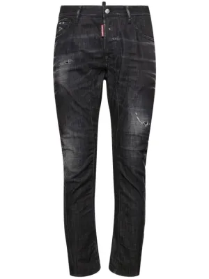 Dsquared2   Tidy Biker cotton denim jeans 