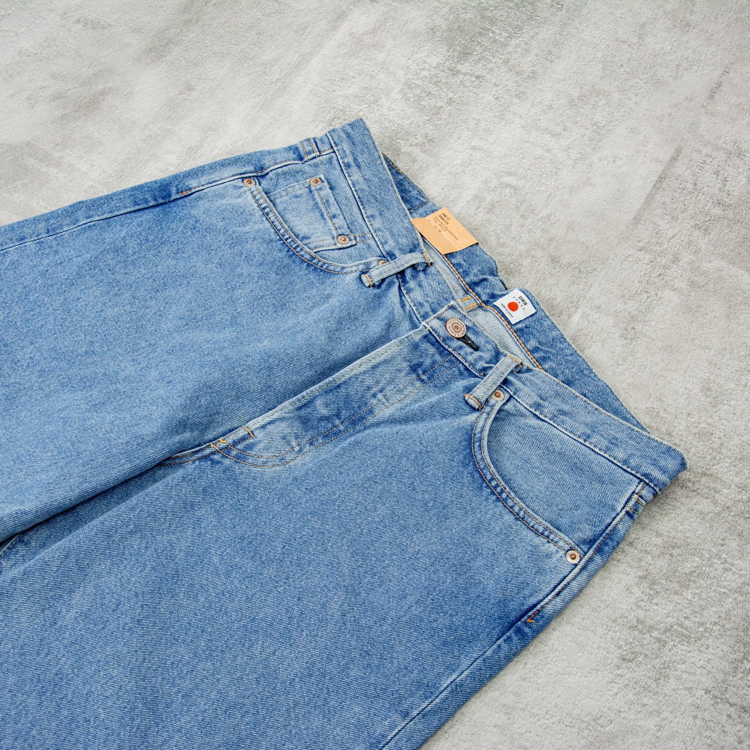 Edwin Loose Fit Jeans Kaihara Opened Denim - Blue Light Used