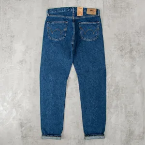 Edwin Regular Tapered Jeans Kaihara Opened Denim - Blue Mid Used