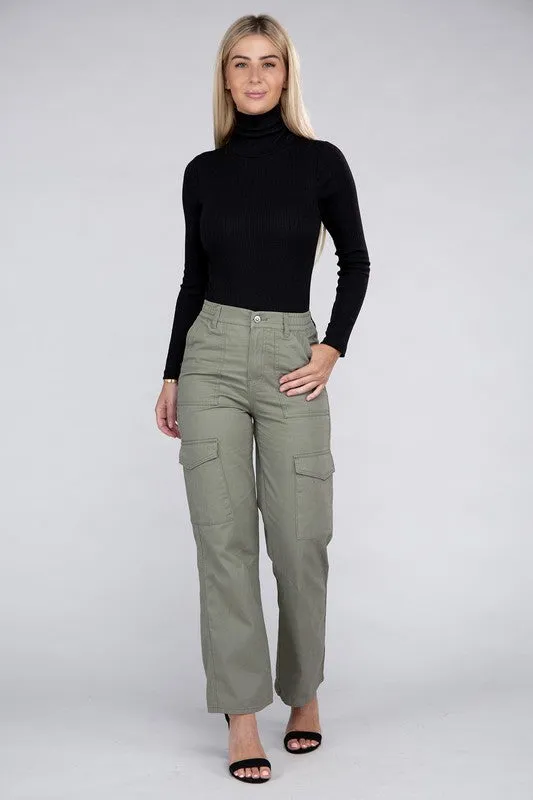 Everyday Wear Elastic-Waist Cargo Pants // 3 Colors