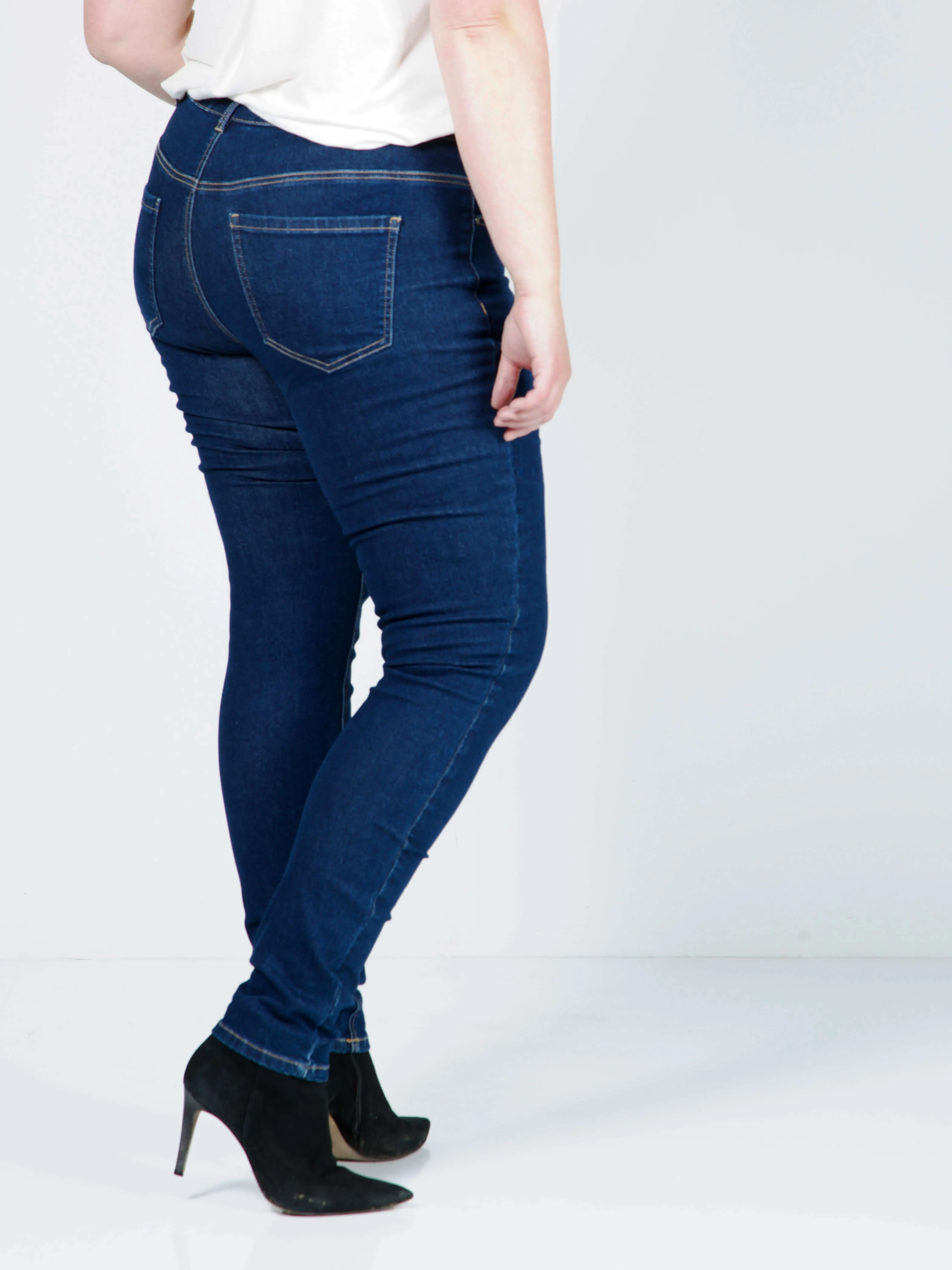 FIA LONG JEANS - Dark Denim