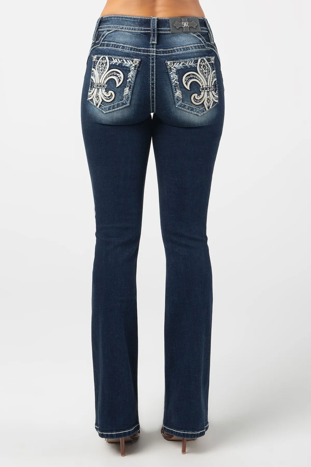 *FINAL SALE* Miss Me Fleur De Lis Bootcut Jeans