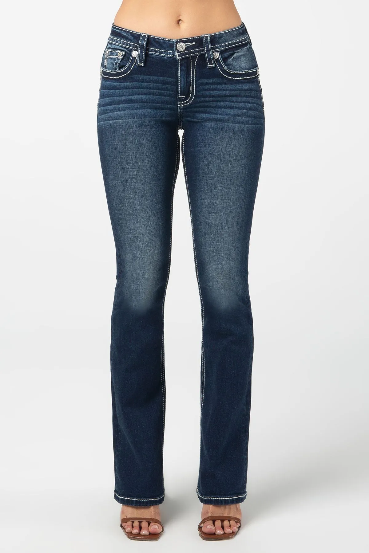 *FINAL SALE* Miss Me Fleur De Lis Bootcut Jeans