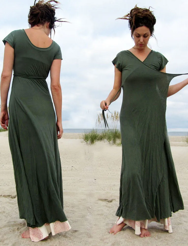 Flip Wrap Simplicity Long Dress