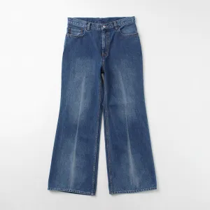 FREEMANS SPORTING CLUB / Francis Boots Cut Jeans Center Crease