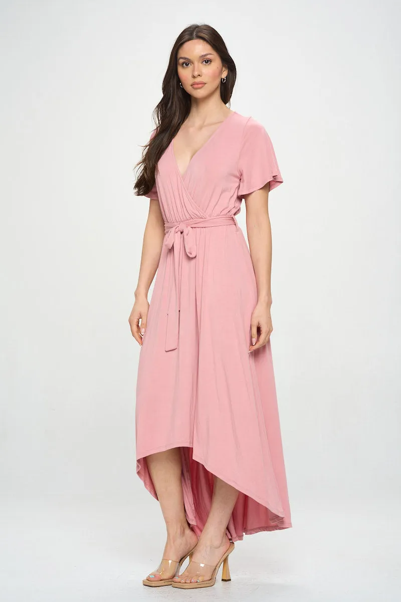 Georgia Faux Wrap Dress