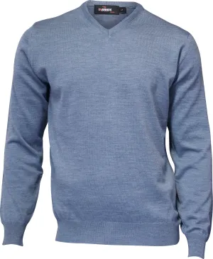 Ivanhoe Men&#x27;s Merino V-Neck Denim | Buy Ivanhoe Men&#x27;s Merino V-Neck Denim here | Outnorth