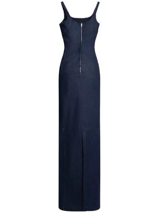 Jacquemus   La Robe De-Nîmes Spoglio denim dress 